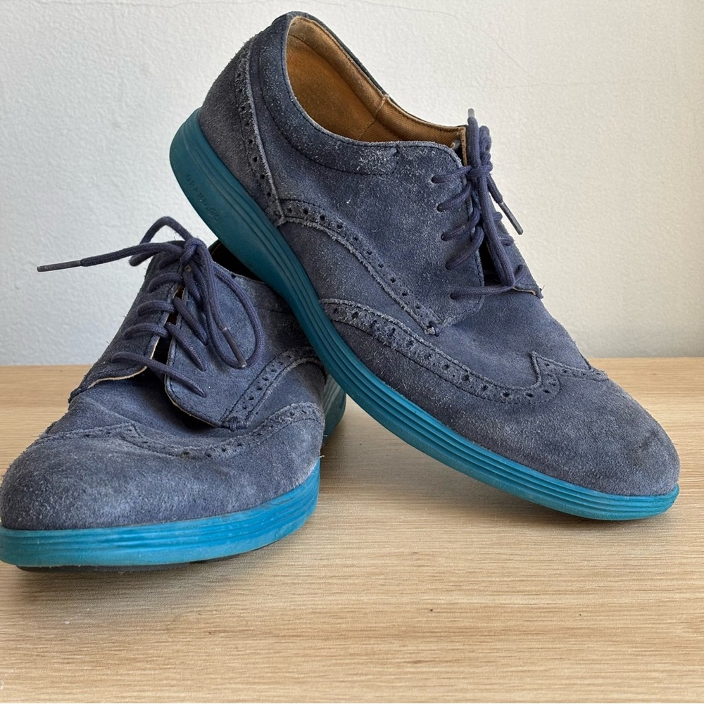 Cole Haan Grand OS Lunargrand Wingtip Oxford Lace Up Shoes Mens 11